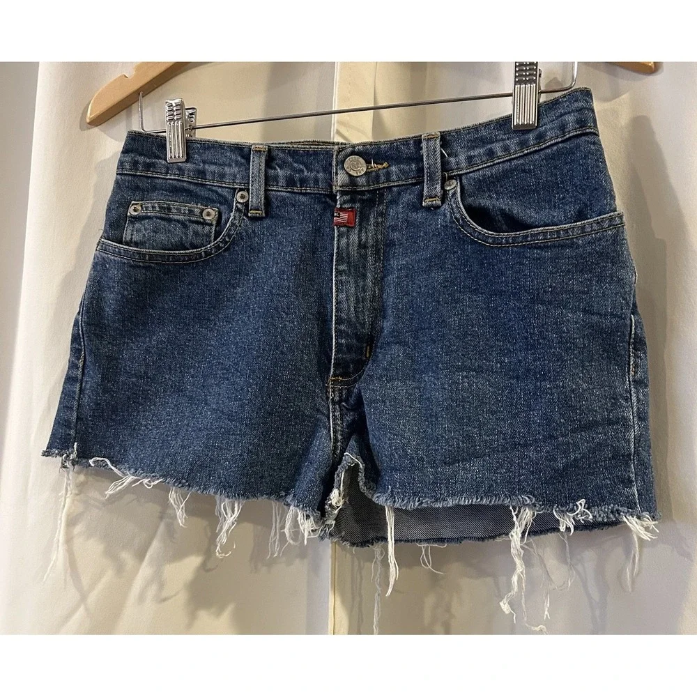 VTG 90s Era Polo Jeans Co Ralph Lauren Shorts‎ Womens 6 Denim Cut Of Shorts